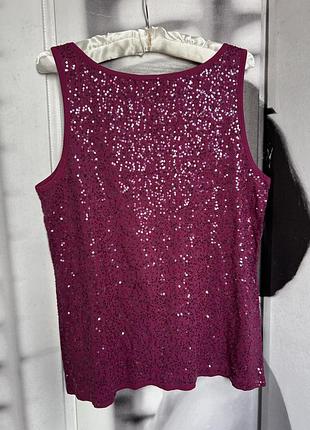 Майка топ пайетки dkny 3
