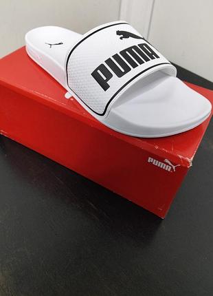Шльопанці чоловічі puma leadcat 2.0 білі, розмір 48, довжина устілки 32 см