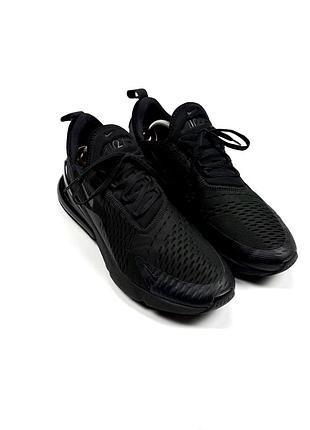 Кросівки nike air max  270 triple black ah8050-005 чорні 44р 28см