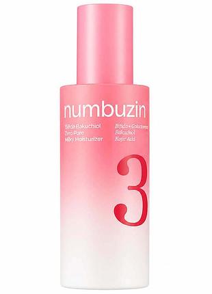 Молочна емульсія для обличчя numbuzin no.3 bifida bakuchiol zero pore milky moisturizer 150 мл