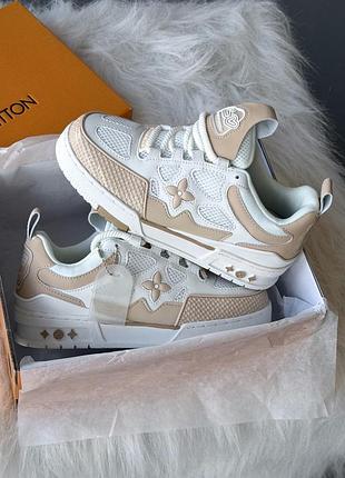 Кросівки lv trainer “white/beige”