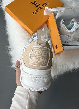 Кросівки lv trainer “white/beige” 4