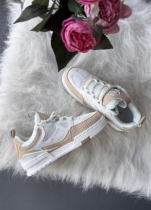 Кросівки lv trainer “white/beige” 6