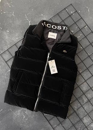 Новинка чоловіча жилетка lacoste black