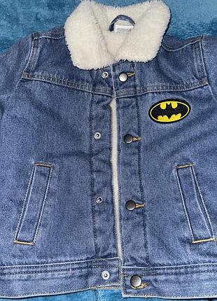 🧸 продам дитячу джинсову курточку batman дуже стильна та тепла курточка розмір: 98 ,раз , одягали раз , без дірок та серйозних дефектів. ціна: 350 гр