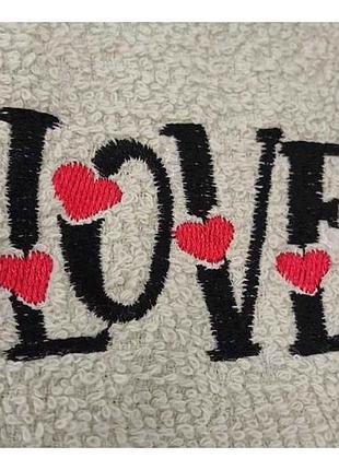 Рушник 40*60 махровий (однонитка), щ. 370 зелений / 17-6030-1 love тм daisy