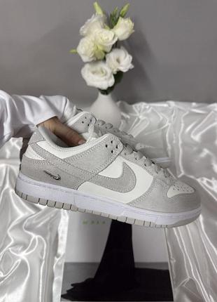 Nike dunk low sail grey metallic silver 5