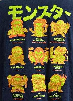 Лонгслів universal monsters японський принт монстри (l) 4