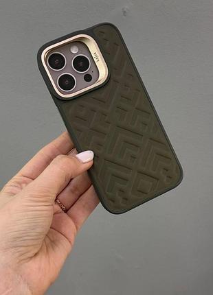 Премиальный чехол kajsa rhombus для iphone 16 pro,противоударный чехол-накладка для iphone 16 pro (зеленый)