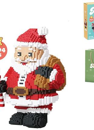 Конструктор c0106 bricks, санта клаус, 2694дет., в коробці, та подарунковому пакеті (24*9*33 см.)