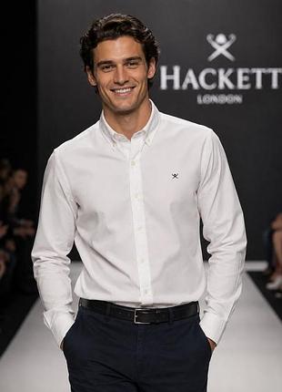 Чоловіча бавовняна сорочка hackett london біла, розмір xl