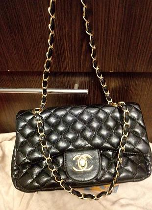 Крос-боді жіноча chanel чорна