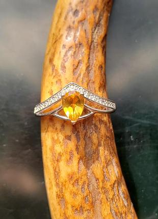 Серебро 925 кольцо с камушками, 18р