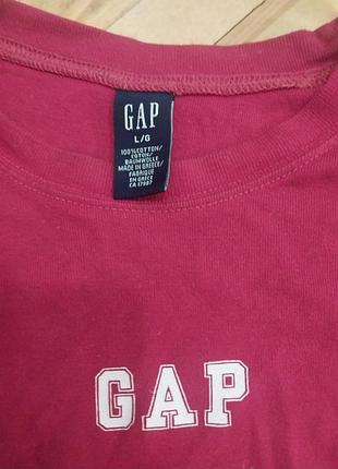 Лонгслив gap красный 2