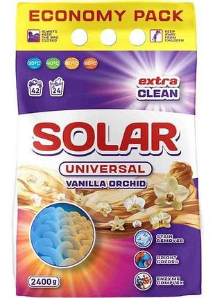 Пральний порошок 2,4кг руч/авт безфосфатний universal vanilla orchid тм solar