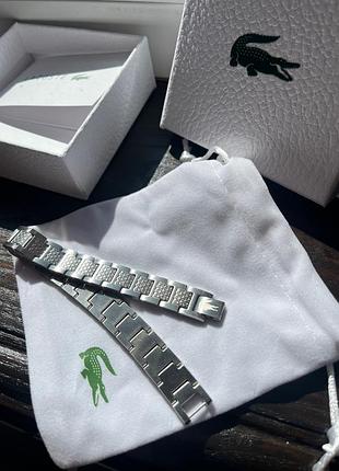 Чоловічий браслет lacoste — нержавіюча сталь 316l, регульований розмір