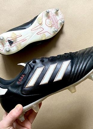 Бутсы футбольные adidas copa 44 размер стелька 28 см, кожаные черные
