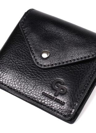 Мужской кожаный портмоне черный grande pelle 545610