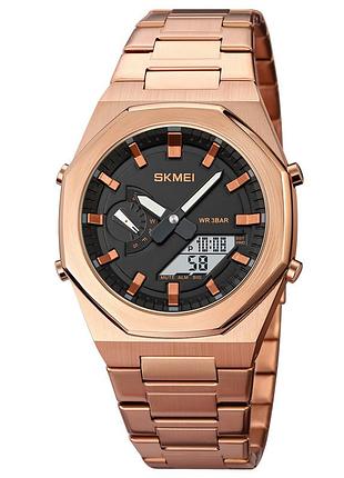 Чоловічий годинник skmei 1816rgwt rose gold-white