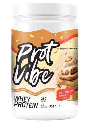 Progress whey protein vibe 900 грам булочок з корицею