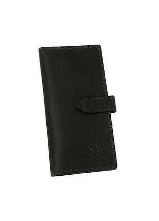 Портмоне мужское длинное grande pelle 523110 черное
