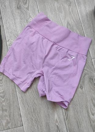 Шорты gymshark оливковые, розовые м 2
