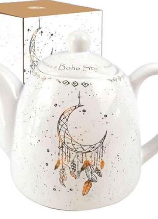 Чайник-заварник 800мл фарфор boho style 2235-20 тм snt
