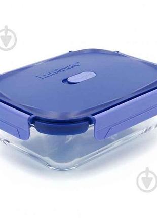 Ємність для їжі прямокутна 650мл pure box click clack x0087 тм luminarc