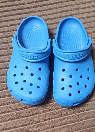 Сабо crocs сині
