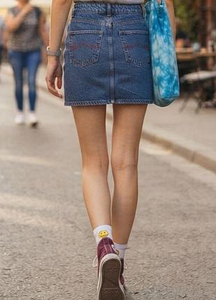 Актуальная плотная джинсовая юбка authentic denim 5