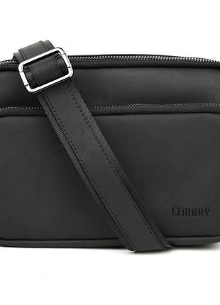 Стильная сумка через плечо на три отделения limary lim-134ra черный мел