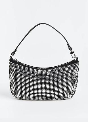 Сумка багет в камінцях h&m 5