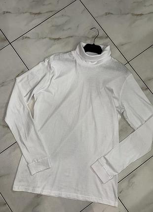 Коттоновый белый мужской гольф водолазка identic l (48-50)