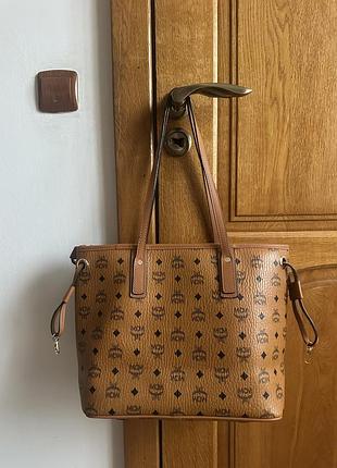 Сумка жіноча mcm коричнева 3