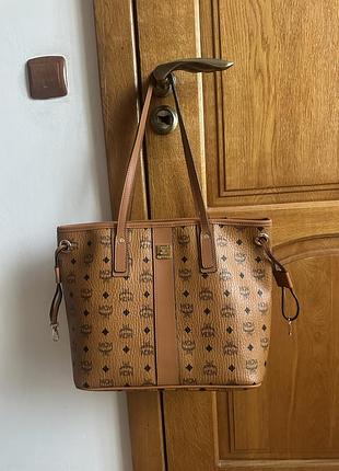 Сумка жіноча mcm коричнева 6