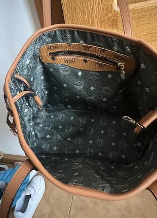 Сумка жіноча mcm коричнева 9