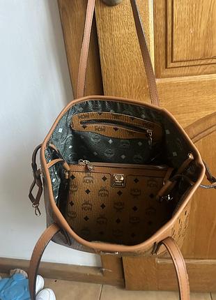 Сумка жіноча mcm коричнева 10