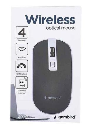 Мишка бездротова компютерна musw-4b-06-bs тм gembird