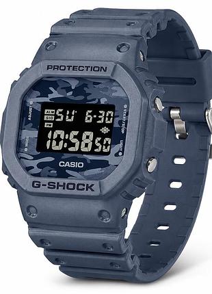 Мужские часы casio g-shock dw-5600ca-2 синий противоударный с водозащитой 20 atm