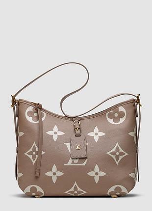 💎 louis vuitton carryall pm bicolor monogram empreinte leather beige