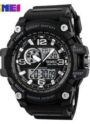 Чоловічий годинник skmei 1283 all black.