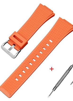 Ремешок для casio g-shock ga-100/110 orange si o