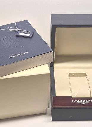 Оригинальный синий футляр, коробка для часов (longines)