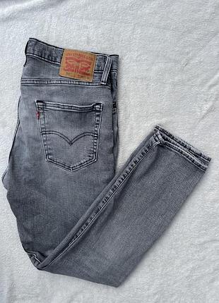 Джинси чоловічі levi’s 512 slim taper сірі w34 l30