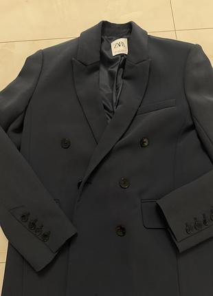 Піджак zara синій темний 4