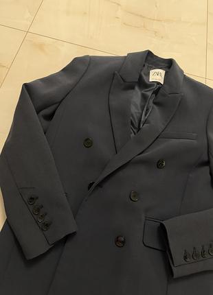 Піджак zara синій темний