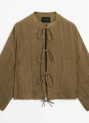 Лляна блуза massimo dutti (р.m) 2