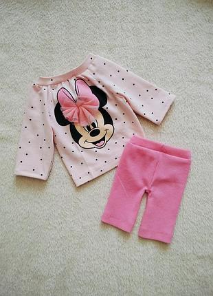 Одяг для ляльки дівчинки minnie mouse рожевий для ляльок реборн 35-50 см