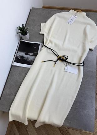 Платье zara с поясом 2