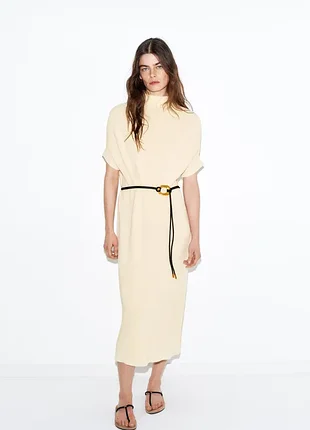 Платье zara с поясом 4